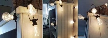 САДОВЫЙ СВЕТ ГИРЛЯНД СВЕТОДИОДНЫЕ ЛАМПОЧКИ НА УЛИЦЕ В ПОМЕЩЕНИИ ЦЕПЬ 7,5 М