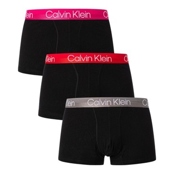 CALVIN KLEIN BOKSERKI MĘSKIE MAJTKI TRUNK 3PK CZARNE r.L