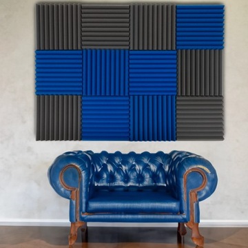 Акустическая пена КЛИН, синий Коврик АКУСТИЧЕСКИЙ для гостиной, панель