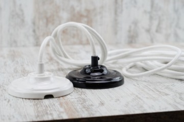 Белый хлопковый трос с натуральной оплеткой-пауком своими руками.