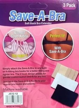 УДЛИНИТЕЛЬНЫЕ ЗАСТЕЖКИ БЮСТГАЛЬТА 3 ШТ.