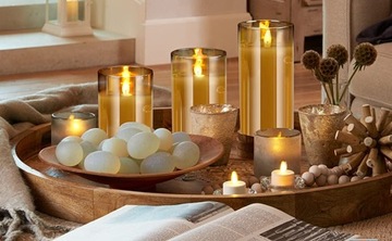 3 СВЕТОДИОДНЫЕ СВЕЧИ НА ЭЛЕКТРИЧЕСКИХ АККУМУЛЯТОРАХ С ДИСТАНЦИОННЫМ УПРАВЛЕНИЕМ