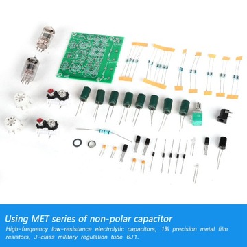 Ламповый предусилитель 6j-i с электронной лампой, стереофонический предусилитель желчи, буфер effe