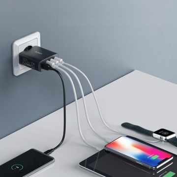 PA-T18 Сетевое зарядное устройство с 4 разъемами USB Quick Charge 3.0