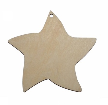 ZAWIESZKA GWIAZDA zaokrąglona 2x drewno DECO ZA17