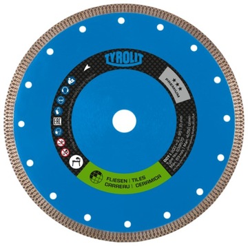 Tarcza diamentowa 250mm TYROLIT DCT*** PREMIUM do PŁYTEK CERAMICZNYCH