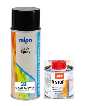 APP R-STOP + SIGMAFAST 20 CZARNY SPRAY