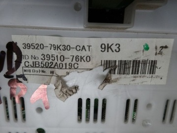 GRAND VITARA II FACELIFT 09R PANEL KLIMATIZACE 39520-79K30-CAT 39510-76K0