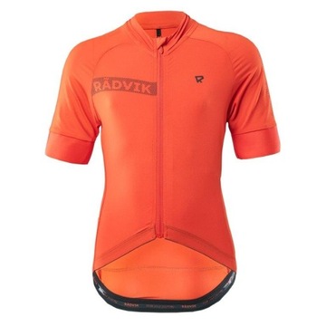 Koszulka rowerowa RADVIK BRAVO JRB r.158 TANGARINE