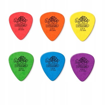 ZESTAW KOSTEK GITAROWYCH DUNLOP TORTEX WSZYSTKIE GRUBOŚCI