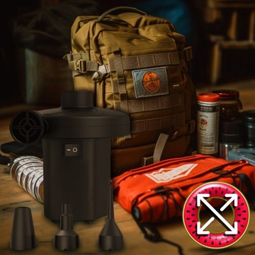 ЭЛЕКТРИЧЕСКИЙ НАСОС МАТРАС ДЛЯ БАССЕЙНА 12 В/230 В + АВТОМОБИЛЬНЫЕ ВЕЛОСИПЕДНЫЕ КОНЦЫ