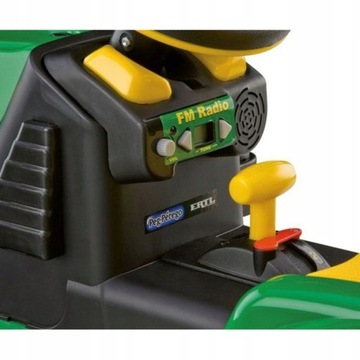 АККУМУЛЯТОРНЫЙ ТРАКТОР С ПРИЦЕПОМ JOHN DEERE PEG PEREGO 12V РАДИО + ПЛАТЫ