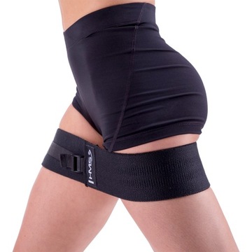 TAŚMA MATERIAŁOWA GUMA FITNESS REGULOWANA HIP BAND