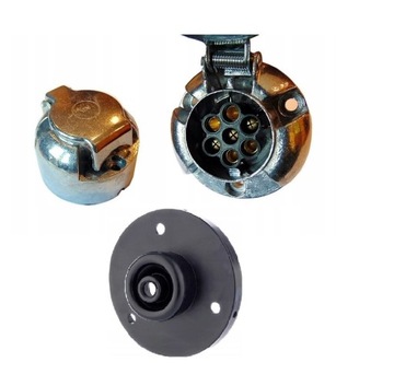 Gniazdo 12V - 7 PIN z podkładką złącze elektryczne