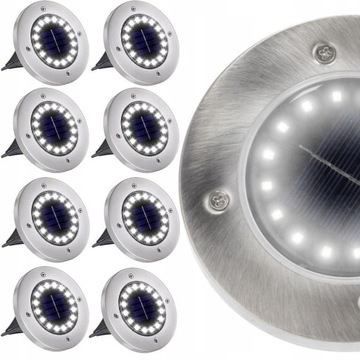 8 x Lampa SOLARNA ogrodowa LED najazdowa gruntowa, , SD-940062.590041094006