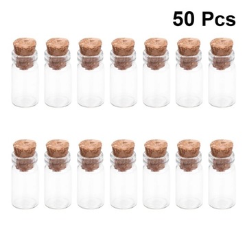 Контейнеры для пищевых продуктов Стеклянные бутылки для сообщений 50 шт.