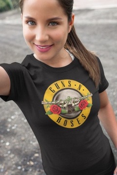 KOSZULKA DAMSKA T-SHIRT GUNS N ROSES KONCERT ONA