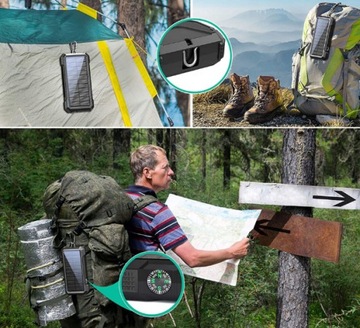 MOCNY PANCERNY POWERBANK SOLARNY TURYSTYCZNY 20000