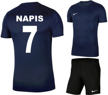 Nike komplet strój piłkarski z NADRUKIEM 122-128