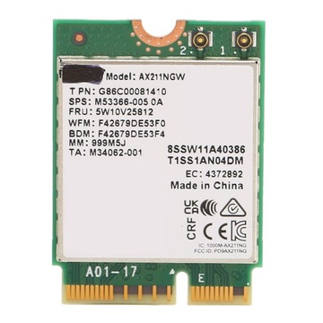 Сетевая карта M.2 AX211NGW M.2 KEY E CNVio 2