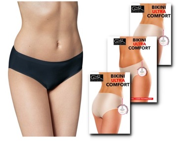 FIGI Bezszwowe Gatta BIKINI COMFORT L czarne 3PAK
