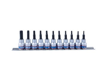 KING TONY KLUCZE TORX Z OTWOREM 3/8'' 11 SZT.