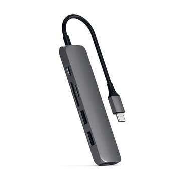 Адаптер SATECHI Slim Type-C v2 — USB HDMI USB-C 4k