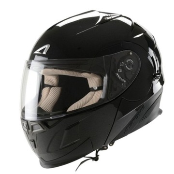 KASK MOTOCYKLOWY MODUŁOWY ASTONE RT1000 MONO GLOSS BLACK ROZM. L