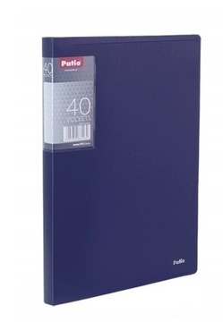 TECZKA A4 CLEAR BOOK 40 KOSZULEK PATIO NIEBIESKA