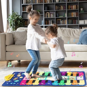 МУЗЫКАЛЬНЫЙ ТАНЦЕВАЛЬНЫЙ КОВРИК ПИАНО ТАНЦЕВАЯ ИГРА