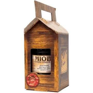 Pudełko ozdobne na 1 słoik 900 ml - CHATKA