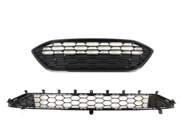 РЕШЕТКИ РАДИАТОРЫ GRILLE БАМПЕРА FORD FOCUS MK4 ST-LOOK 18-20 