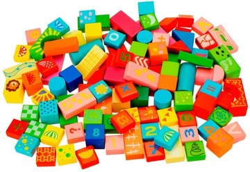 100el ЦВЕТНЫЕ ДЕРЕВЯННЫЕ КОНСТРУКЦИОННЫЕ БЛОКИ 1184