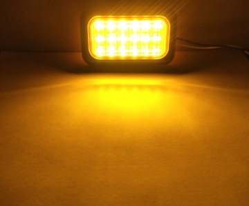 Lampa ŻÓŁTA LED OSTRZEGAWCZA SYGNALIZACJA 12V 24V