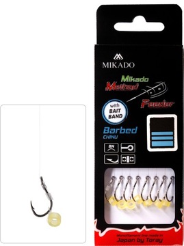 MIKADO PRZYPON METHOD FEEDER Z GUMKĄ HAK NR.12