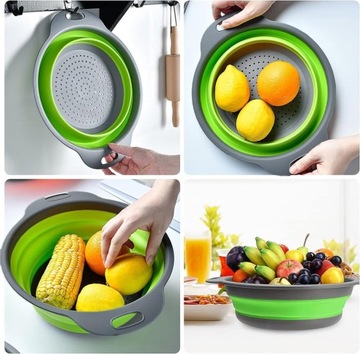 СКЛАДНОЙ СИЛИКОНОВЫЙ ДУРШРУГ СИЛЬКОВЫЙ ДУРШЛАД СИТНО-КАПЕЛЬНИК С РУЧКАМИ