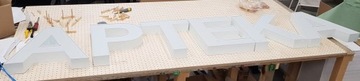 3D блок букв со светодиодной подсветкой, 50 см