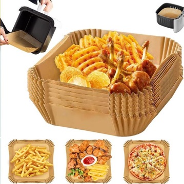 FRYTKOWNICA WKŁADKI PAPIEROWE BLACHA DO PIECZENIA NIEPRZYWIERAJĄCY 100 PCS