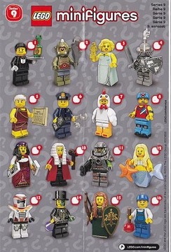 LEGO 71000 MINIFIGURES 9 INSTRUKCJA SPIS NOWA