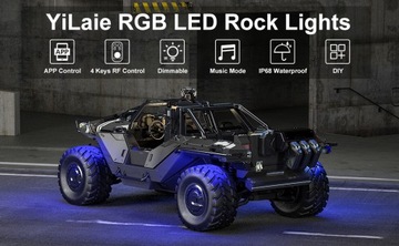 АВТОМОБИЛЬНЫЙ НЕОН НАБОР YiLaie RGB Светодиодные фонари 60 светодиодов ВОДОНЕПРОНИЦАЕМЫЙ
