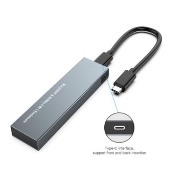 Obudowa M.2 NVMe SATA PCIe SSD do USB USB-C Gen2