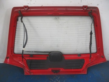 PEUGEOT 106 I 3D ZADNÍ SKLO (OKNO) VÍKO KUFRU KUFRU ČERVENÁ