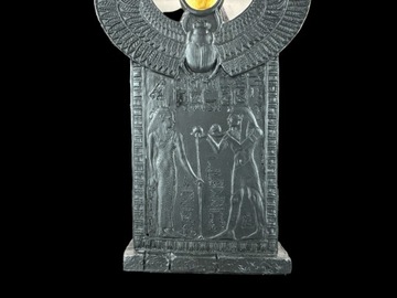 Статуэтка Скульптура ЕГИПЕТСКИЙ БОГ АНУБИС НА ТРОНЕ черный VERONESE WU76733AB