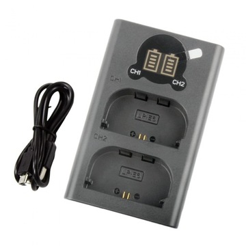 Podwójna ładowarka do aparatu USB Dwukanałowa ładowarka USB