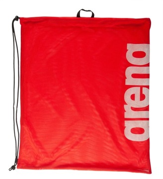 Worek na sprzęt treningowy z siateczki na basen Arena Team Mesh Bag Red