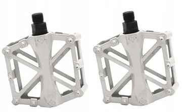 Алюминиевые педали-платформы со штифтами, белые А6, без логотипа