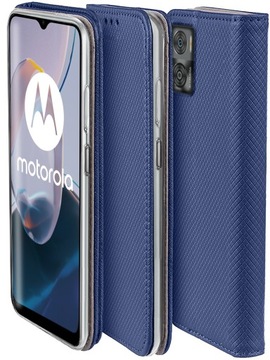 Чехол для Motorola Moto E22 E22i SMART MAGNET + СТЕКЛО