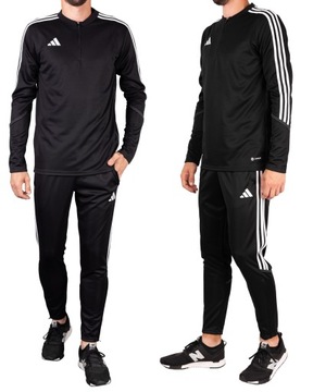 ADIDAS dres męski sportowy komplet spodnie bluza dresy piłkarskie XXL