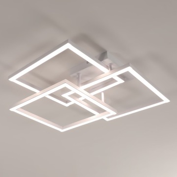 ПОТОЛОЧНЫЙ СВЕТИЛЬНИК С РЕГУЛИРУЕМОЙ РЕГУЛИРОВАНИЕМ СВЕТОДИОДНОЙ САМОЛЕТКИ, БЕЛЫЙ ПОДВЕСНОЙ СВЕТИЛЬНИК, ЛЮСТРА, ДИСТАНЦИОННЫЙ