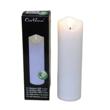 Świeca LED wkład do zniczy 17,5 cm Cortina